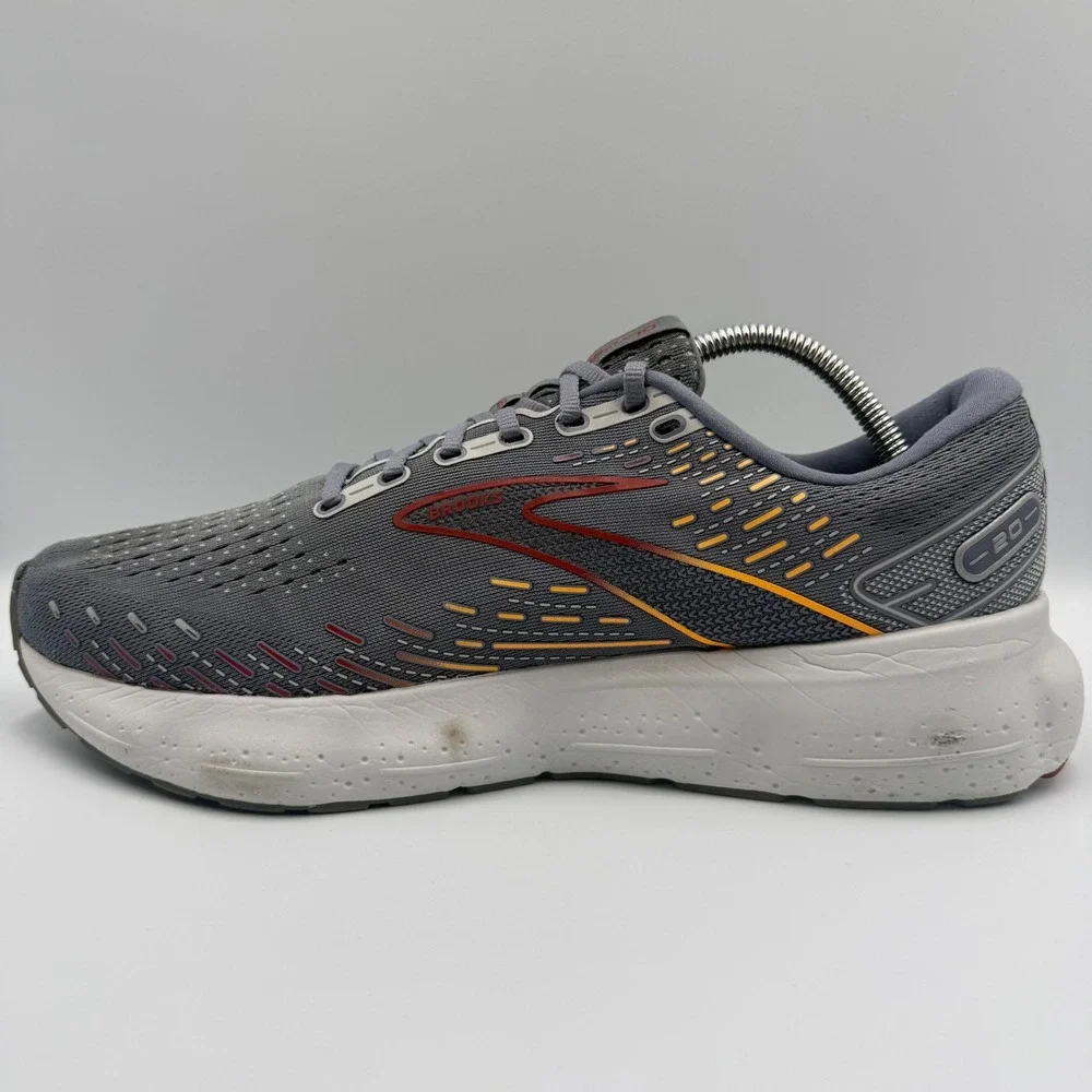 Brooks Glycerin 20 Grey White Men's Size 11 Running Shoes Sneakers 1103821D034